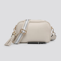 Stripe Strap Cross Body Handbag