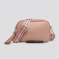 Stripe Strap Cross Body Handbag