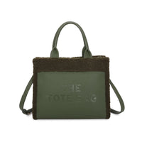 Large Wool Edge Tote Hand Bag