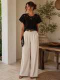Crochet Flutter sleeve top