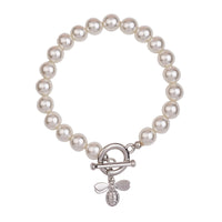 AUDREY MOTHER OF PEARL T-BAR BRACELET