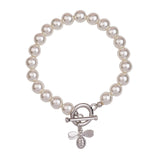 AUDREY MOTHER OF PEARL T-BAR BRACELET