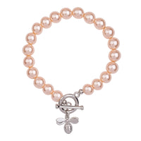 AUDREY MOTHER OF PEARL T-BAR BRACELET