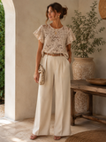 Crochet Flutter sleeve top
