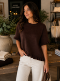 Ruffle Hem Knit Jumper
