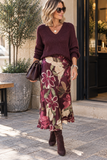 The Amelie Bias Midi Skirt
