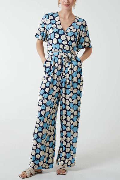 Abstract Honeycomb Jumpsuit