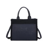 Large Wool Edge Tote Hand Bag